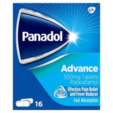 Panadol Advance Paracetamol Pain Killers 500mg Tablets 16 per pack