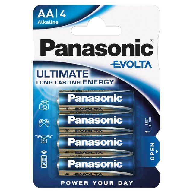 Panasonic Evolta AA Batteries Alkaline 4 per pack