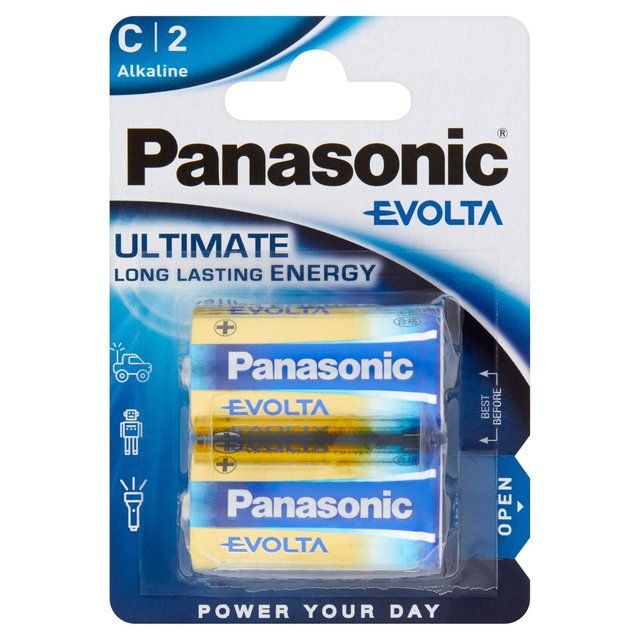 Panasonic Evolta C Batteries Alkaline 2 per pack