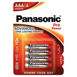 Panasonic Pro Power AAA Batteries Alkaline 4 per pack