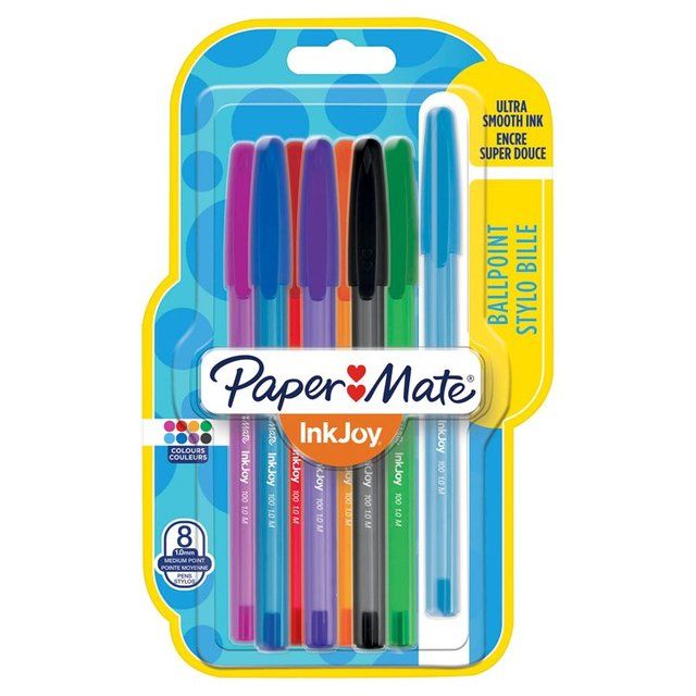 Paper Mate Inkjoy Ballpoint Assorted 8 per pack