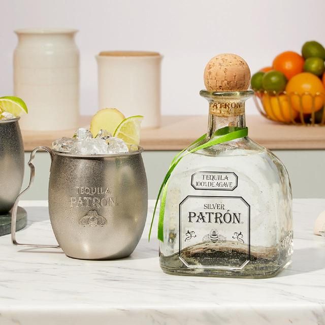 Patron Silver Tequila Mule Mugs Gift Pack   70cl