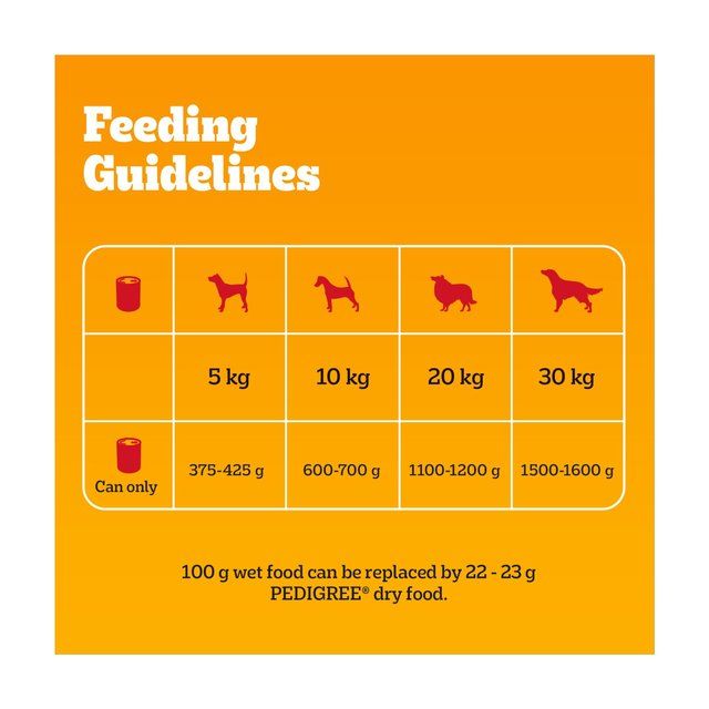 Pedigree Adult Wet Dog Food Tins Country Casseroles in Gravy 6 x 400g