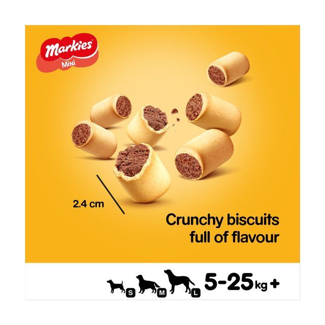 Pedigree Markies Mini Adult Dog Treats Marrowbone Biscuits 500g