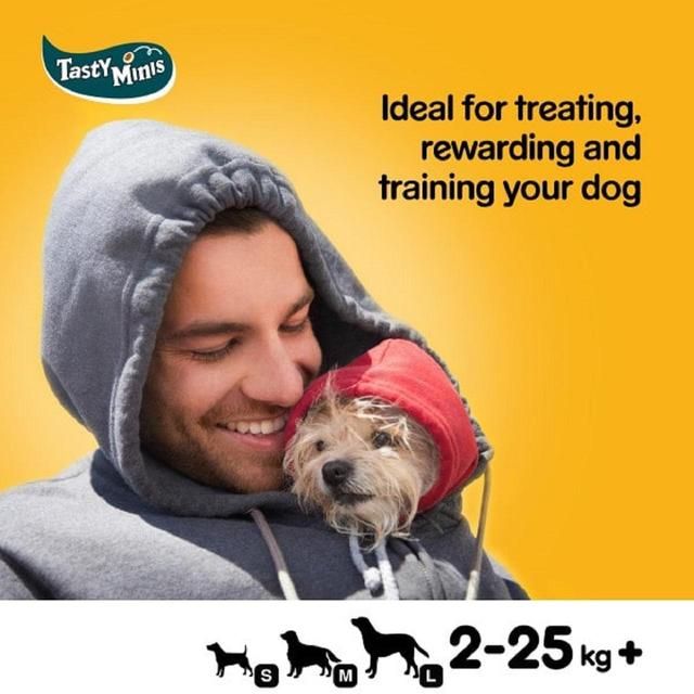 Pedigree Tasty Minis Adult Dog Treats Chicken & Duck Chewy Cubes 130g