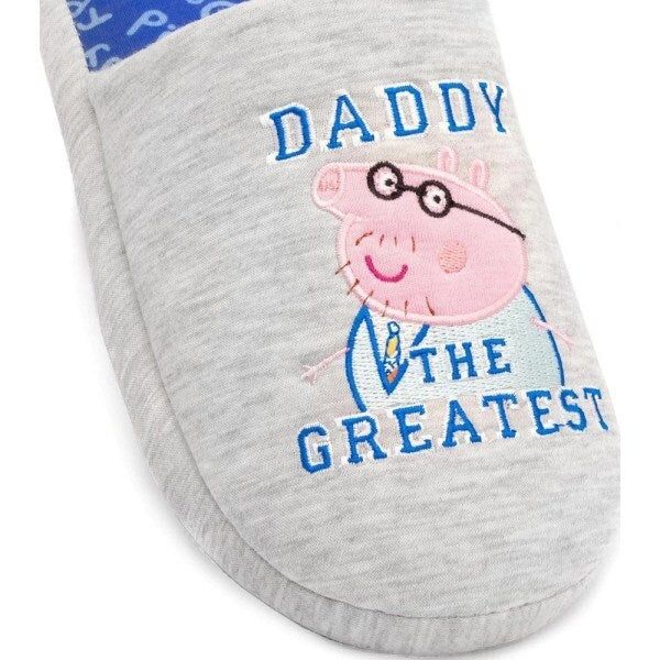 Peppa Pig Mens Daddy Slippers (11-12)