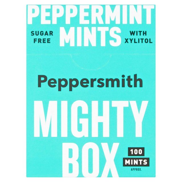 Peppersmith 100% Xylitol Mighty Box Peppermint Mints 60g