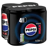 Pepsi Max 4x330ml 4 x 330ml
