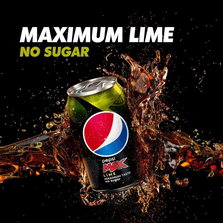 Pepsi Max Lime No Sugar Cola Bottle