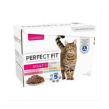 Perfect Fit Advanced Nutrition Adult Cat Food Pouches Mixed in Gravy 12 x 85g