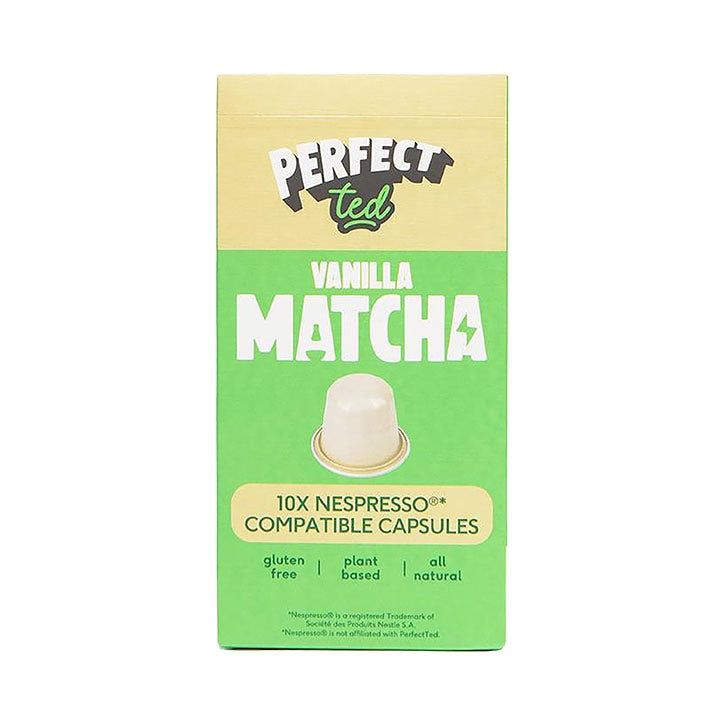 Perfect Ted Matcha Green Tea Powder Pods x10 Vanilla