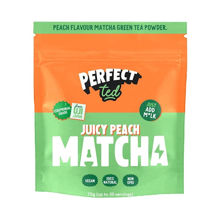 PerfectTed Creamy Chocolate Matcha Tea Powder 75g Juicy Peach