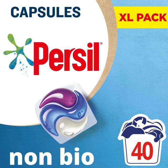 Persil 3 in 1 Laundry Washing Capsules Non Bio 40 per pack