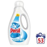 Persil Laundry Washing Liquid Detergent Non Bio 53 Washes 1.431L