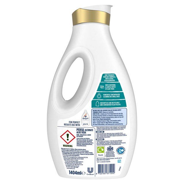 Persil Ultimate Non Bio Aloe Vera Sensitive Washing Liquid 52 Washes 1400ml