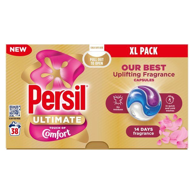 Persil Ultimate Touch of Comfort Laundry Washing Capsules 38 per pack