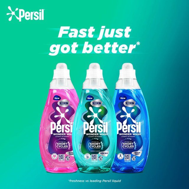 Persil Wonder Wash Speed Clean Non Bio Laundry Detergent 55 Washes 1485ml