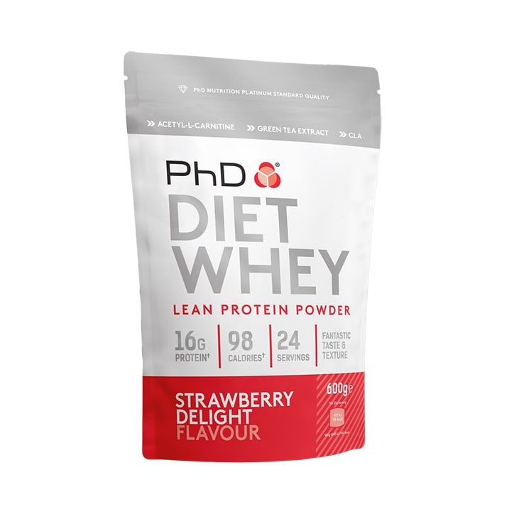 PhD Diet Whey Powder Strawberry Delight 600g Vanilla Crème