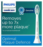 Philips Sonicare C2 Optimal Plaque Defence White Replacement Brushheads - 4pk HX9024/10