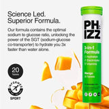 Phizz Mango 3-in-1 Hydration Electrolytes and Vitamins Effervescent 20 per pack