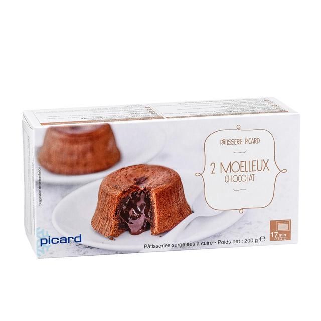 Picard 2 Chocolate Melt in the Middle Puddings 200g 2 x 100g