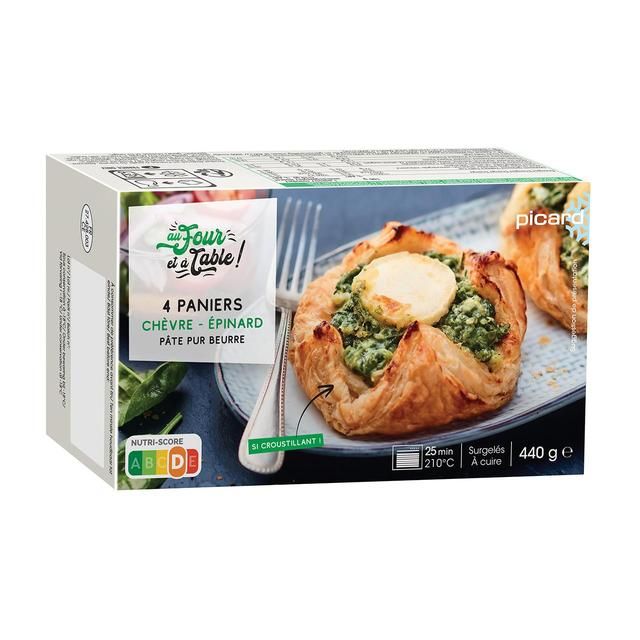 Picard Goats Cheese & Spinach Pastries 4 x 110g