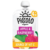 Piccolo Apple & Raspberry Organic Pouch 6 mths+ 100g