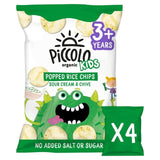 Piccolo Kids Popped Chips Sour Cream & Chive Multipack 4 x 20g