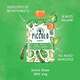 Piccolo Organic Pear, Apple & Spring Greens 4m+ 100g