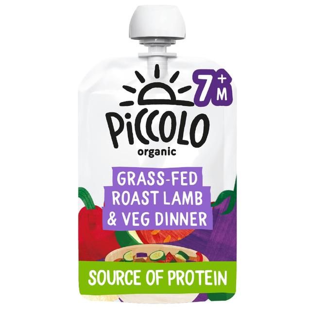 Piccolo Roast Lamb Dinner & Vegetables Organic Pouch 7 mths+ 130g