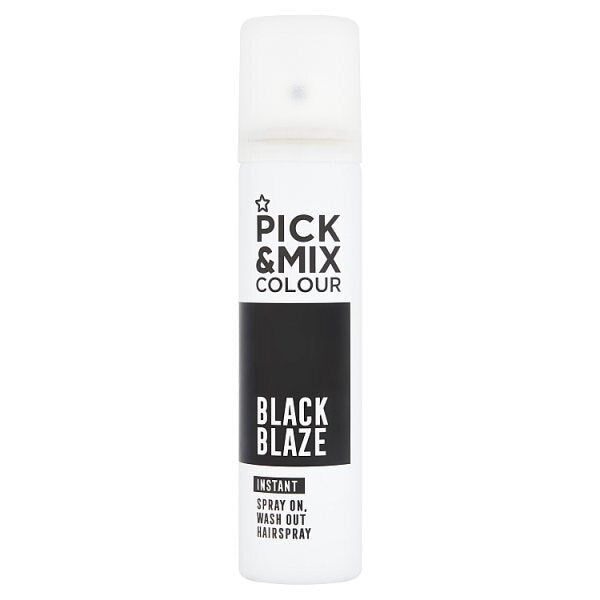 Pick & Mix Temporary Hair Colour Spray Black 75ml