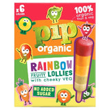 Pip Organic Rainbow Fruity Lollies with Cheeky Veg 6 x 40ml