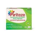 Piriteze Hayfever & Allergy Relief Antihistamine Cetirizine Tablets   30 per pack