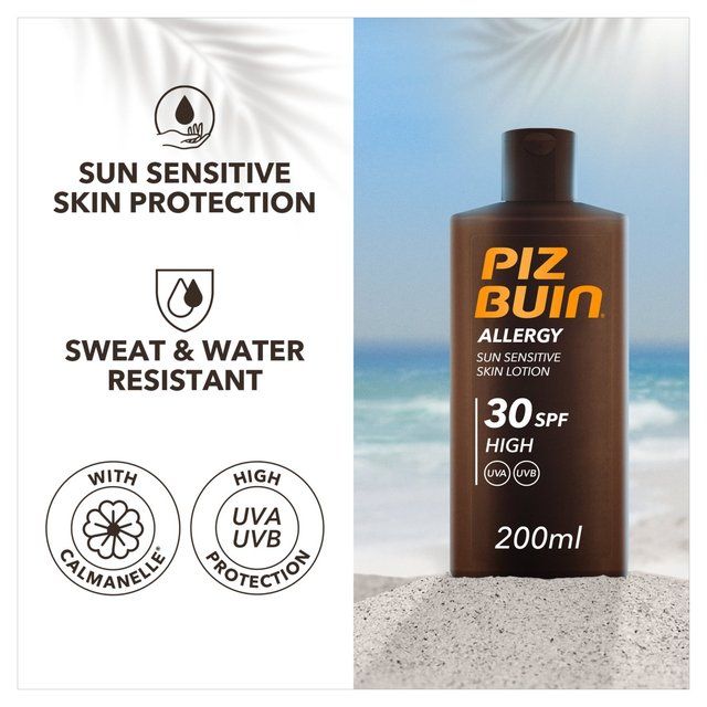 Piz Buin Allergy Sensitive SPF 30 Sun Lotion 200ml