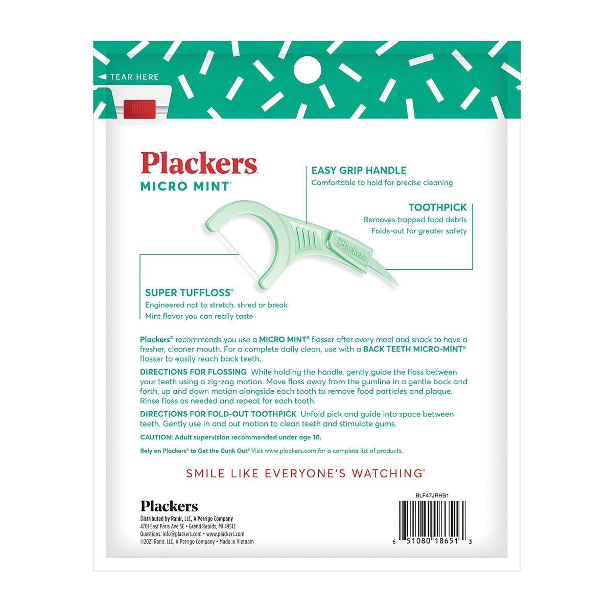 Plackers Micro Mint Flossers, 600 Pack