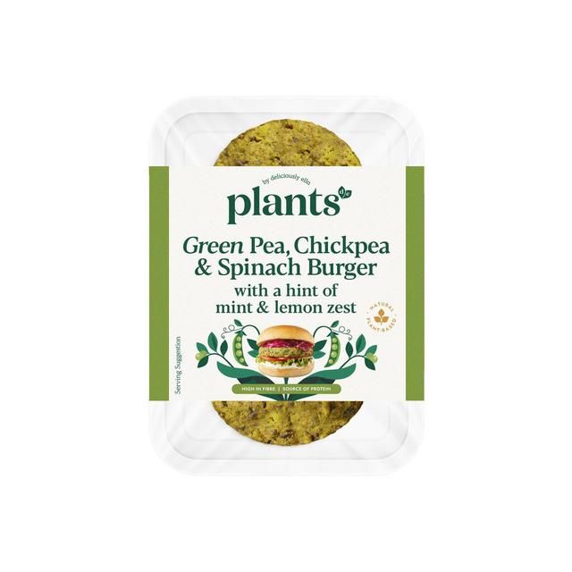 Plants by Deliciously Ella Pea & Spinach Burger 2 x 100g