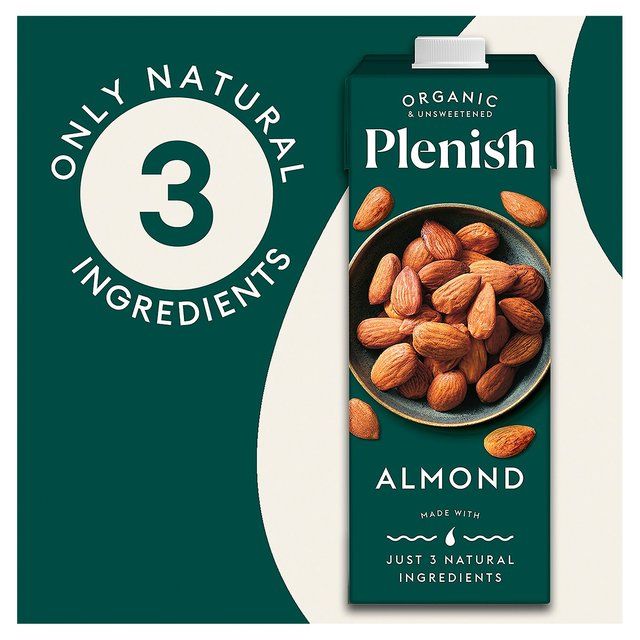 Plenish Organic Almond Unsweetened Drink Long Life 1L