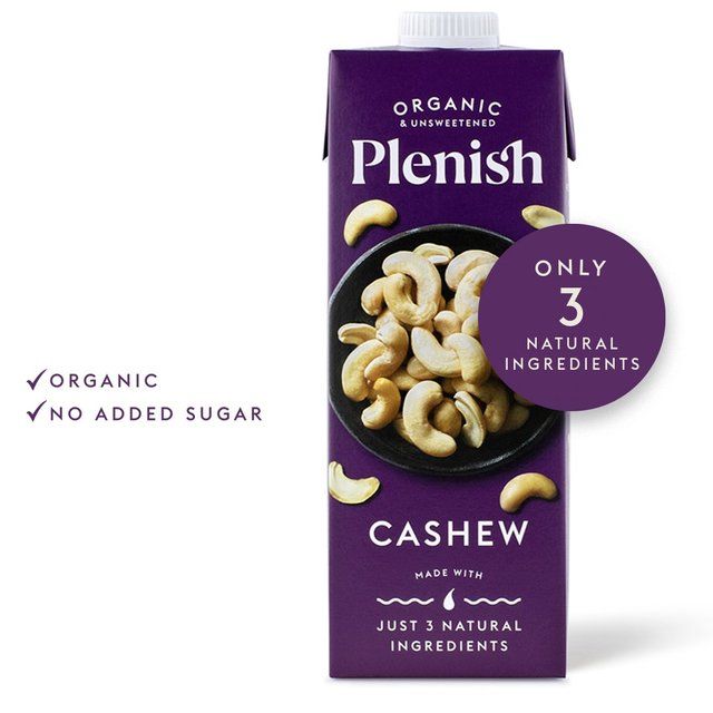 Plenish Organic Cashew Unsweetened Drink Long Life 1L