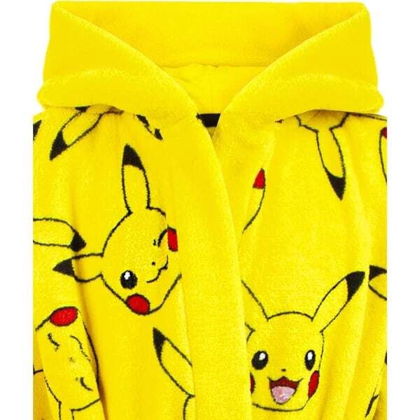 Pokemon Kids Pikachu Faces Dressing Gown (11-12 Years)