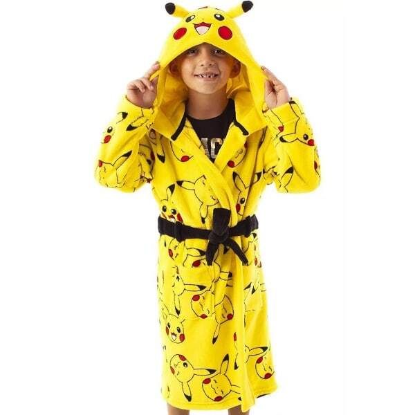 Pokemon Kids Pikachu Front Pocket Robe (4-5 Years)