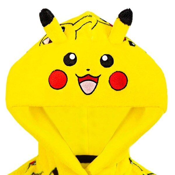 Pokemon Kids Pikachu Front Pocket Robe (5-6 Years)