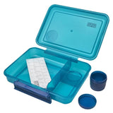 Polar Gear Clic-tite Personalise A-Z Stickers Trio Lunch Box 1.1L Blue