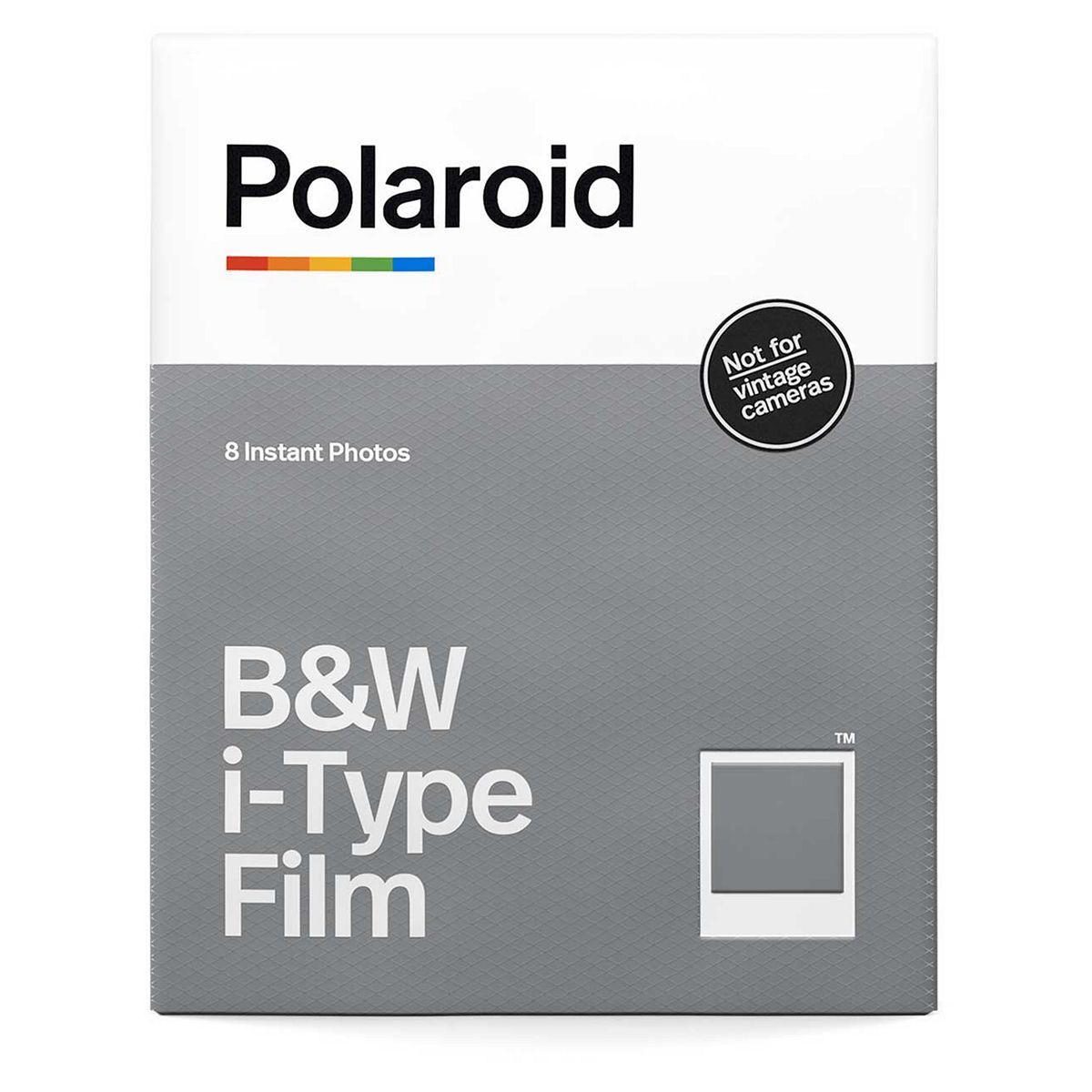 Polaroid Back & White i Type Film (8 instant pictures)