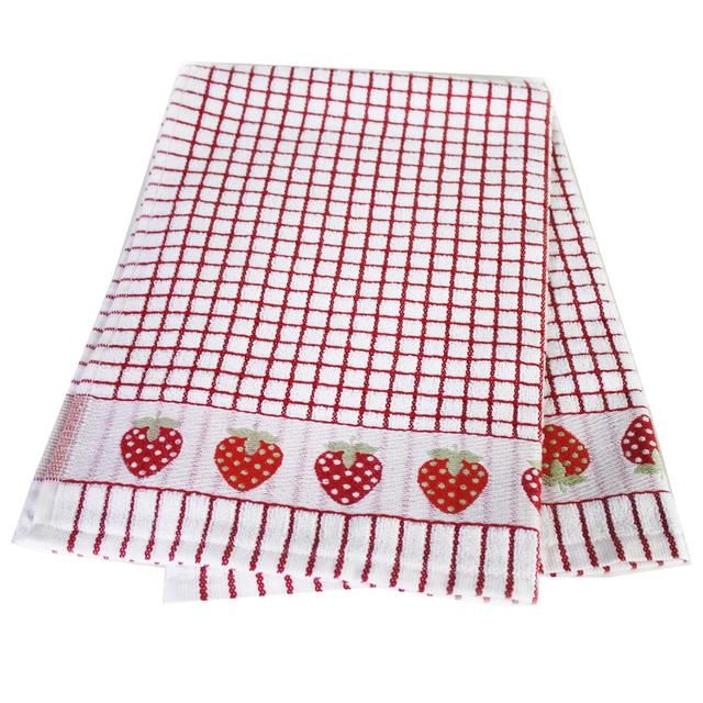 Poli-dri Jacquard Strawberries Tea Towel