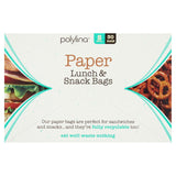 Polylina 30 Small Paper Lunch & Snack Bags