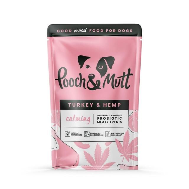 Pooch & Mutt Turkey and Hemp Calming Meaty Dog Treats 120g