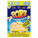 Popz Microwave Butter Popcorn 3 x 90g