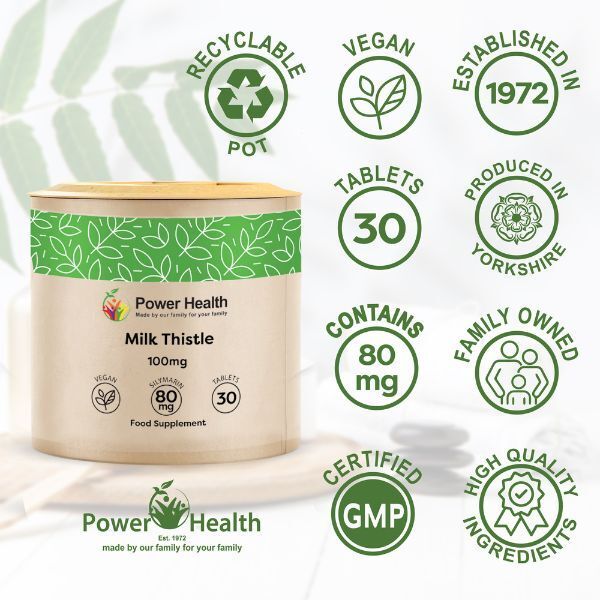 Power Health Milk Thistle 100mg Tabs - 30s