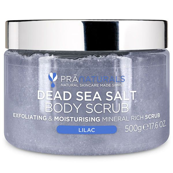 PraNaturals Dead Sea Salt Body Scrub 500g - Lilac