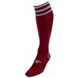 Precision Adult Pro Football Socks (7-11) Maroon/White / 1EA
